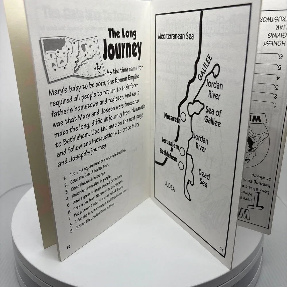 Bible‎ Stories The Story of the Wisemen Activity Book Christmas Puzzles Coloring